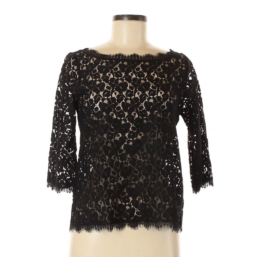 Anthropologie ~ Weston Wear ~ Boat neck lace blouse